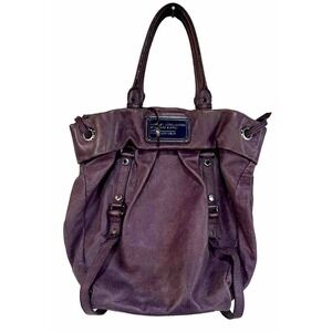 Marc by Marc Jacobs Classic Hobo Bag – Plum Leather Large Straps